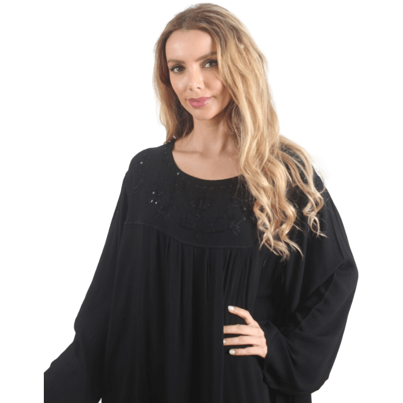 Caftan perlé noir Classic Lady