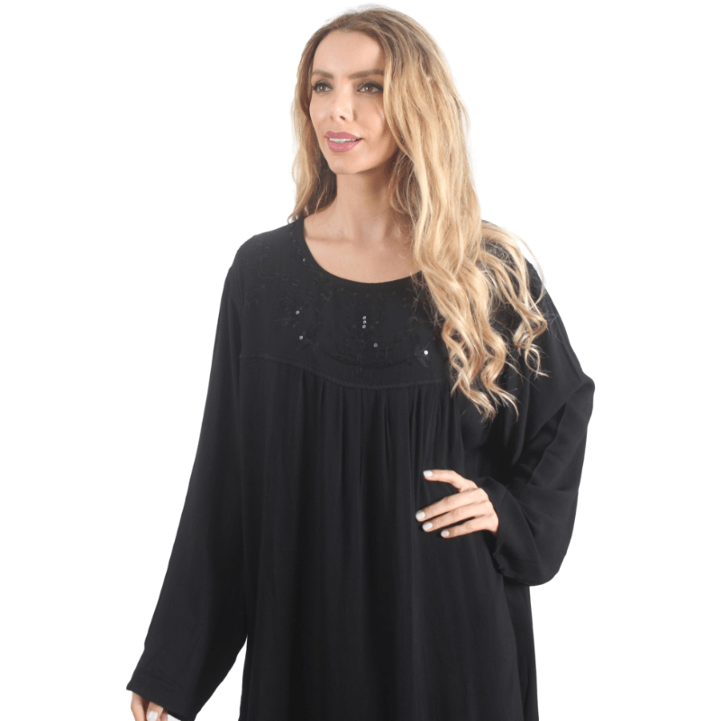 Caftan perlé noir Classic Lady